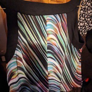Ladies NY Collection Colorful Sleeveless Top Size L